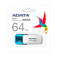 MEMORIA ADATA 64GB USB 2.0 UV240 BLANCO- AZUL MEMORIA ADATA 64GB USB 2.0 UV240 BLANCO- AZUL